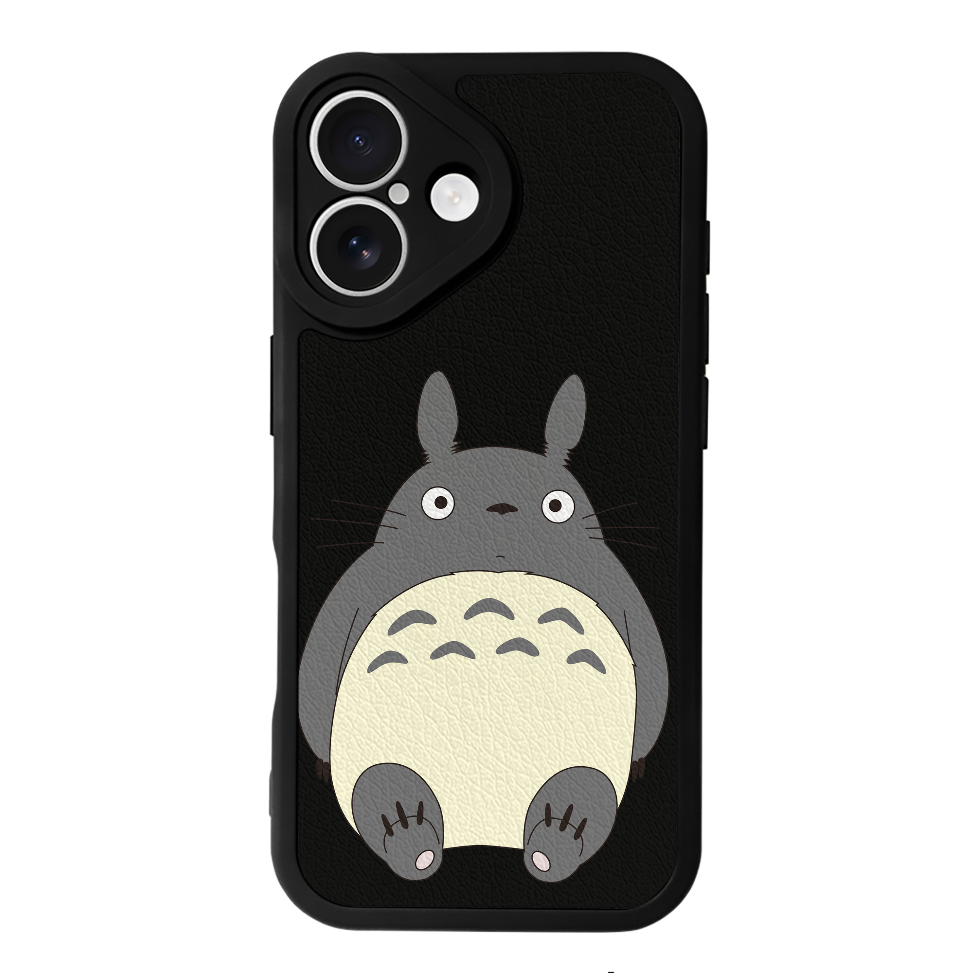 （画像用） となりのトトロ 草壁メイ 草壁サツキ My Neighbor Totoro Satsuki Kusakabe Mei Kusakabe 【iPhone 16シリーズ対応】シリコンスマホケース（レザー調） 材質：シリコン